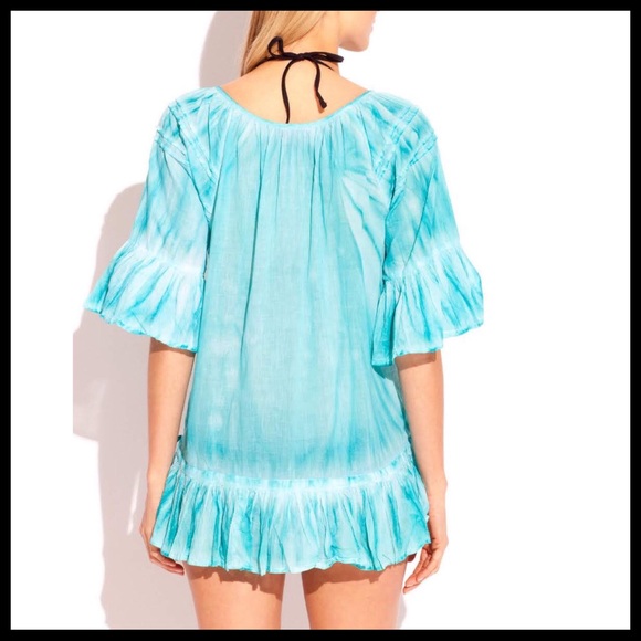 SWIMSUIT COVERUP RESORT TUNIC MINI DRESS A3C - Picture 3 of 8
